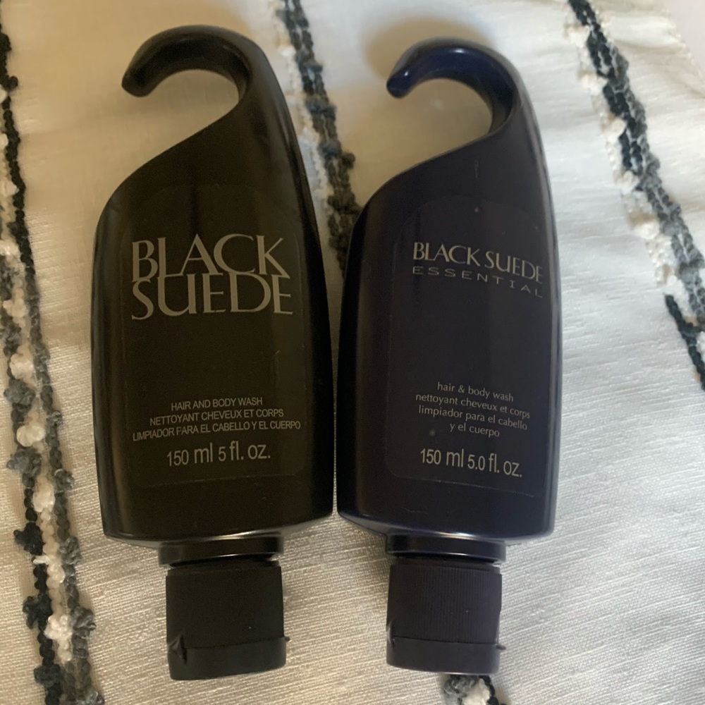 Avon Black Suede Hair & Body Wash 2 pack